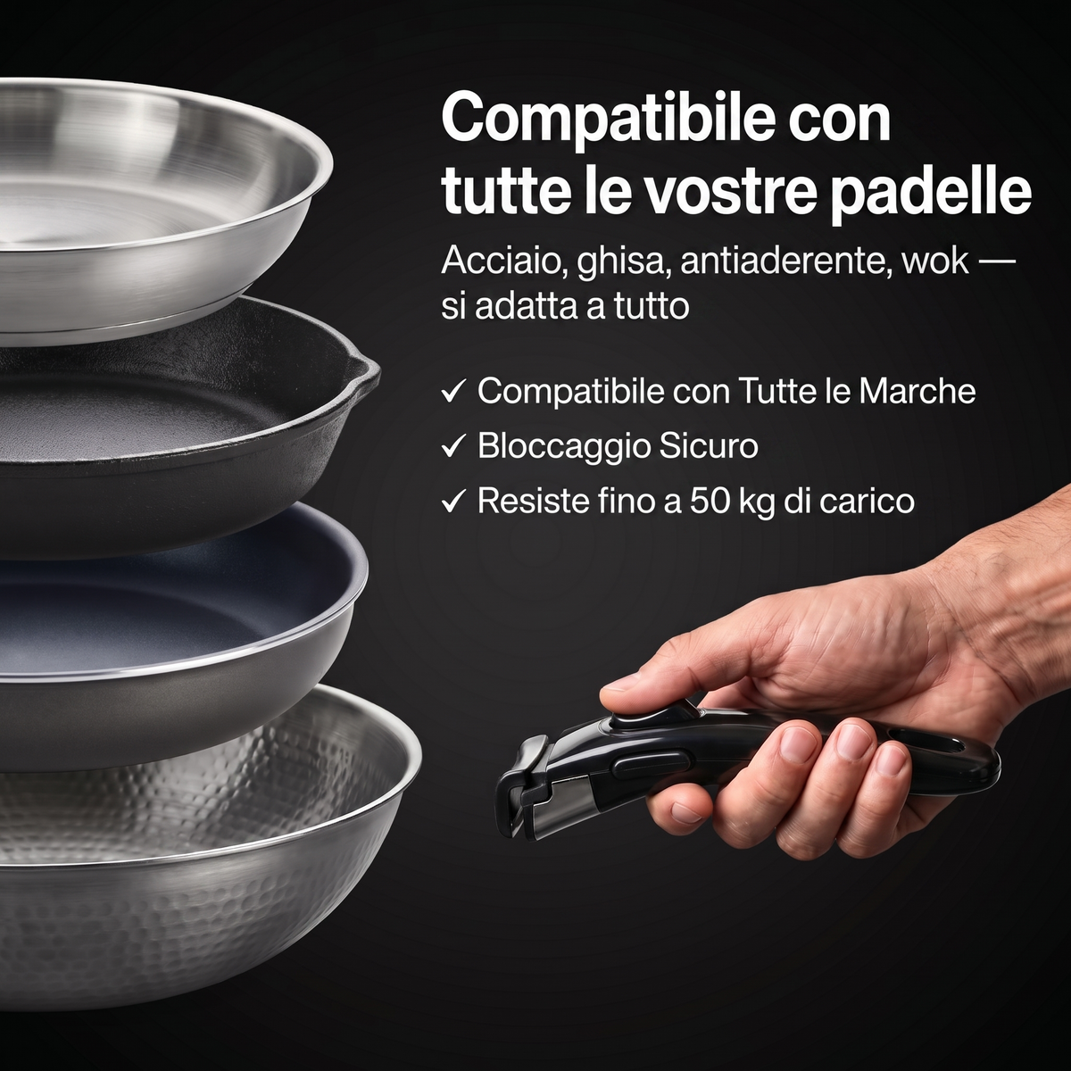 Manico Amovibile Universale — TITANOX®