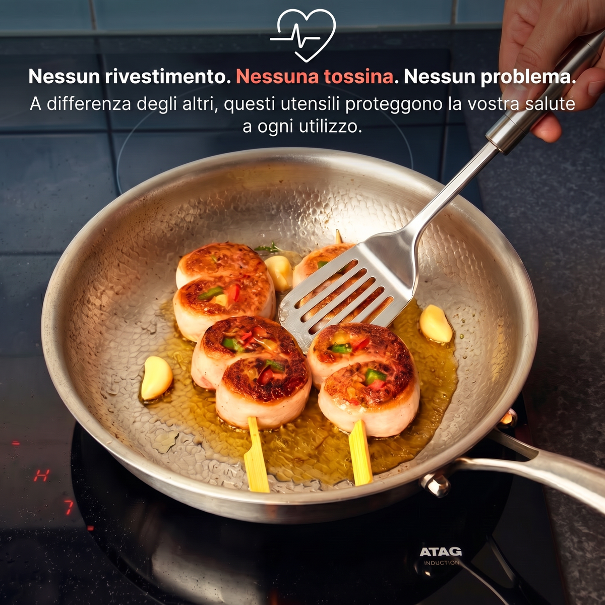 Set 5 Utensili in Acciaio Inox — TITANOX®