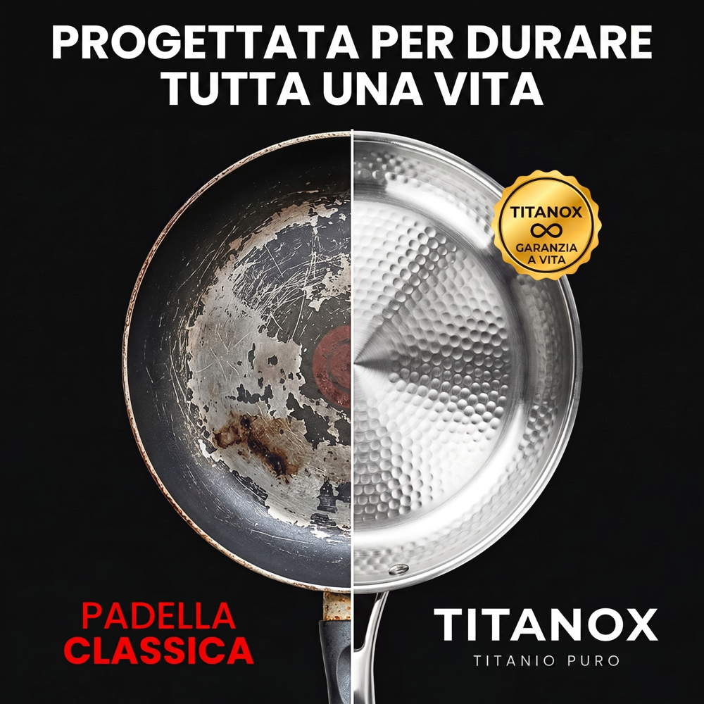 Padella 100% Titanio Puro — TITANOX®