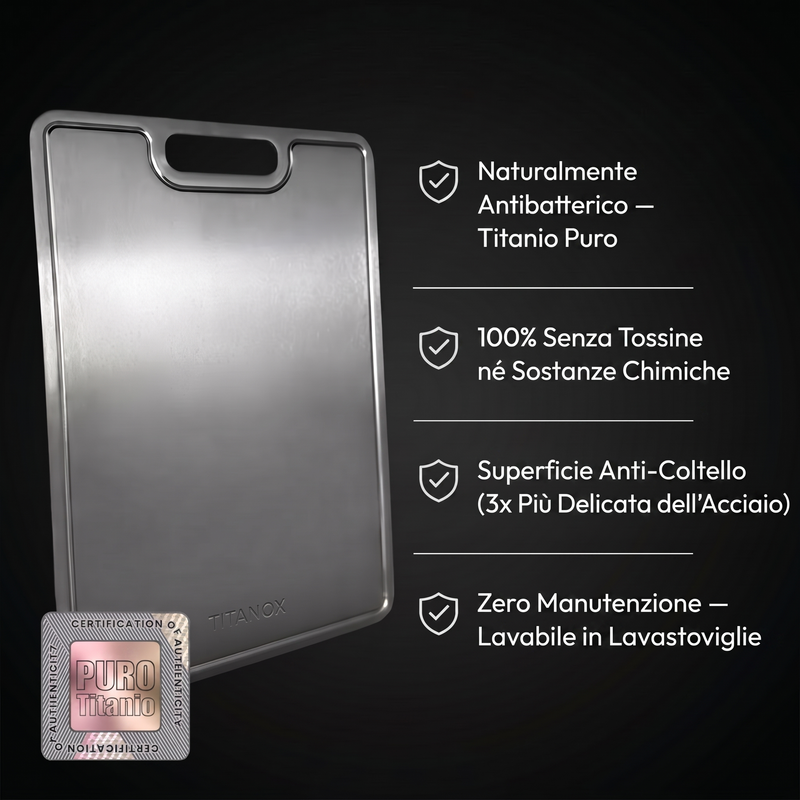 Tagliere 100% Titanio Puro — TITANOX®