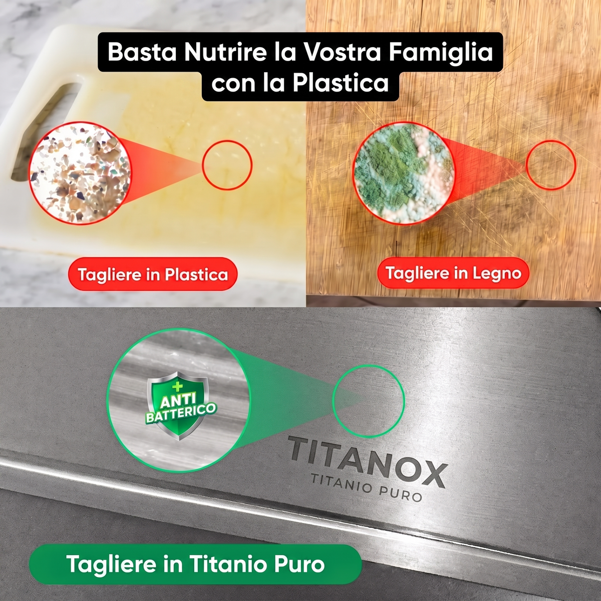 Tagliere 100% Titanio Puro — TITANOX®
