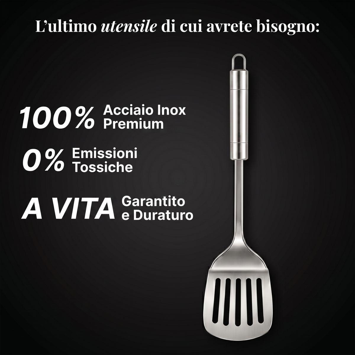 Set 5 Utensili in Acciaio Inox — TITANOX®