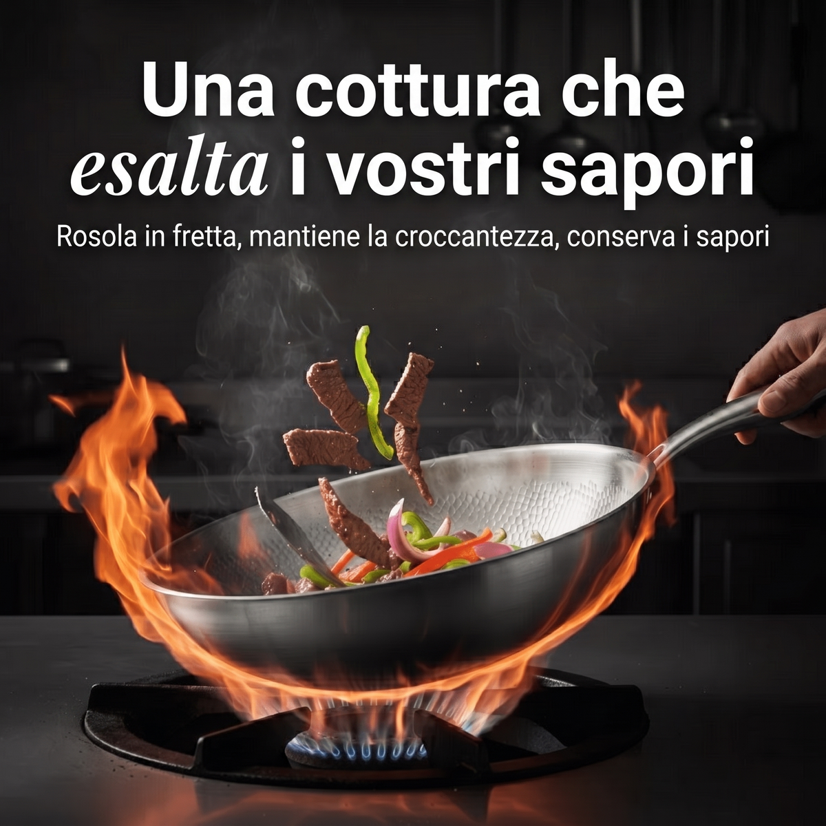 Wok 100% Titanio Puro (28 cm) — TITANOX®