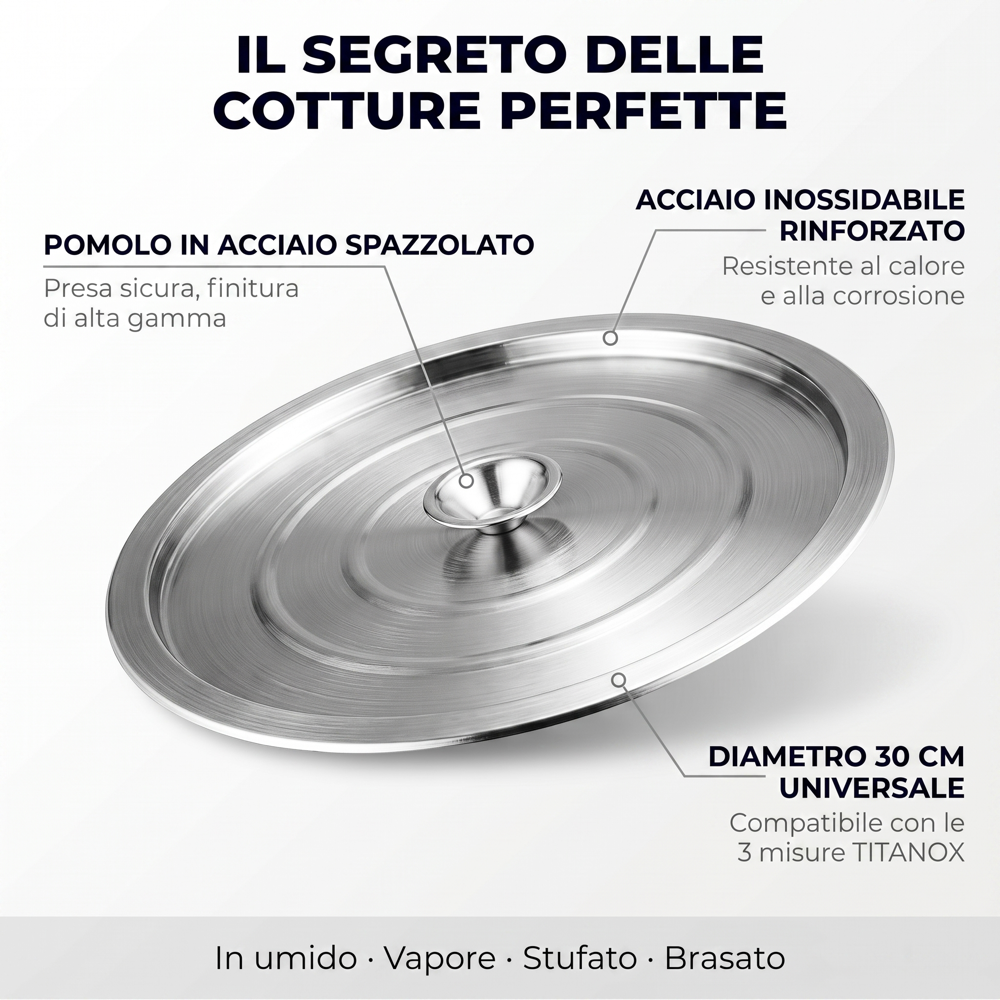 Coperchio Universale Inox — TITANOX®