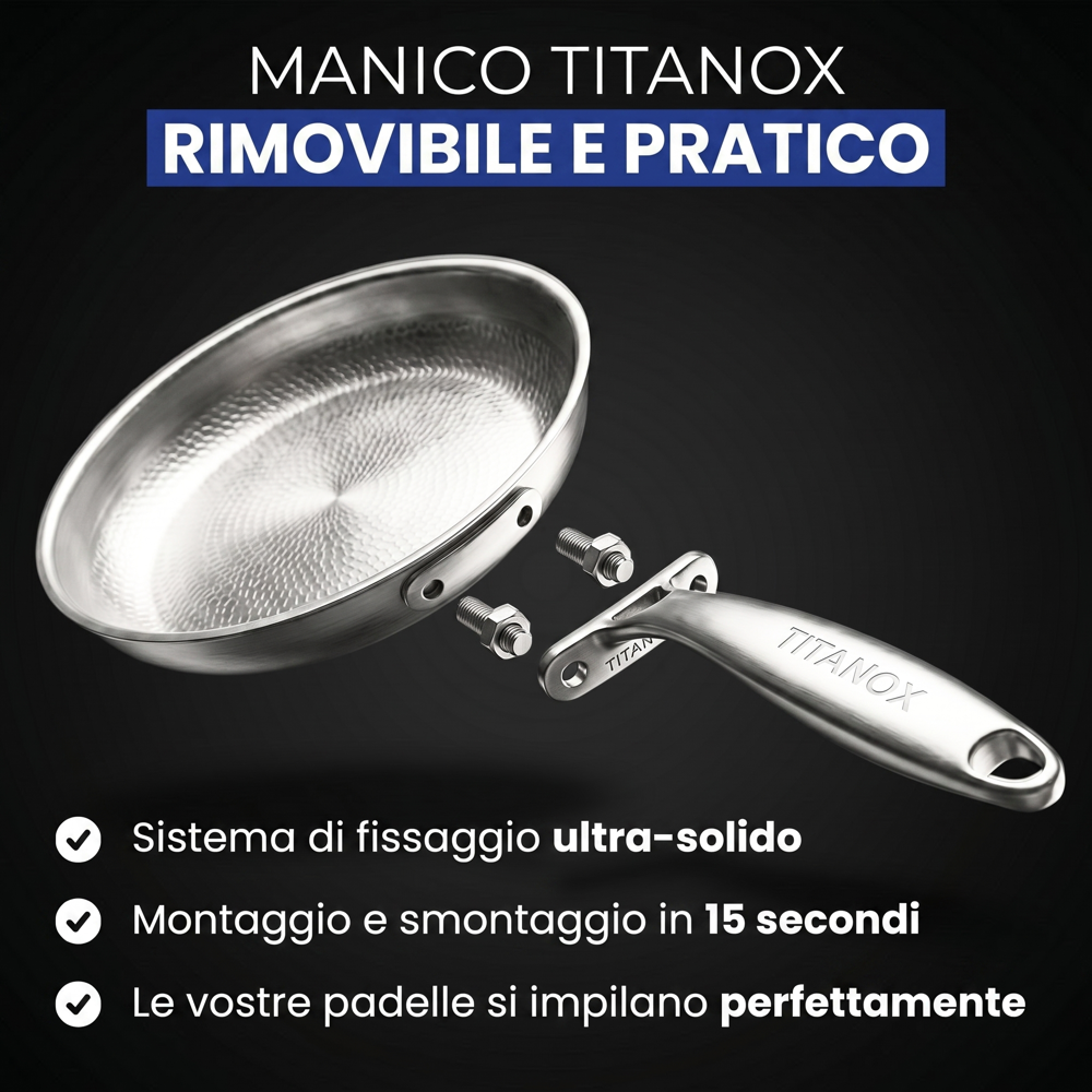 Padella 100% Titanio Puro — TITANOX®